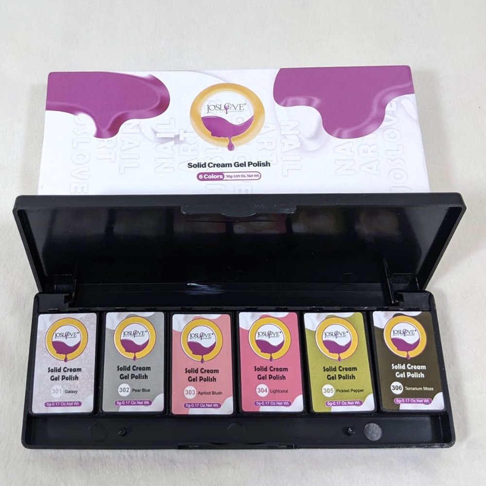 Joslove Solid Cream Gel Nails Kit Palette